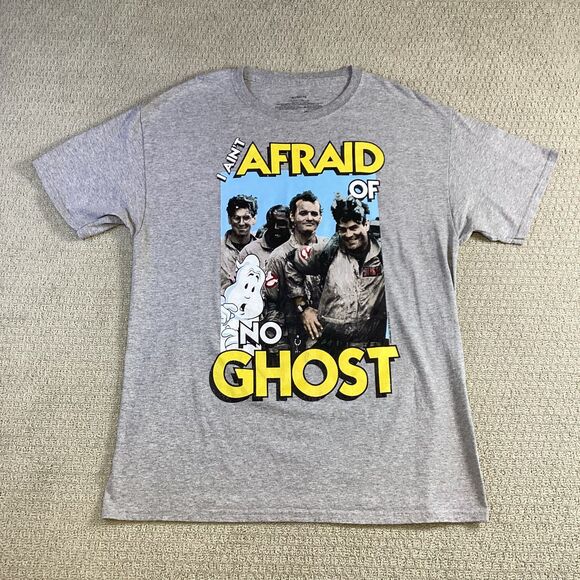 Ghostbuster Other - Ghostbusters Tee XL I Ain’t Afraid No Ghost‎ Gray Graphic Shirt Mad Engine